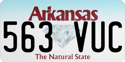 AR license plate 563VUC