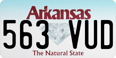 AR license plate 563VUD