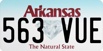 AR license plate 563VUE