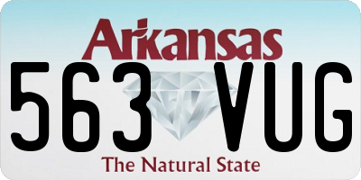 AR license plate 563VUG
