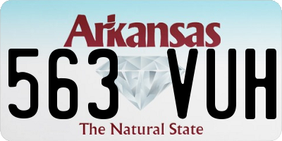 AR license plate 563VUH