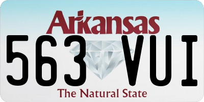AR license plate 563VUI