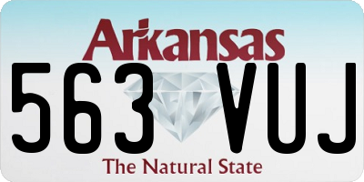 AR license plate 563VUJ