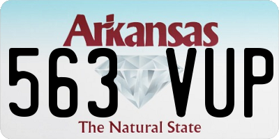 AR license plate 563VUP
