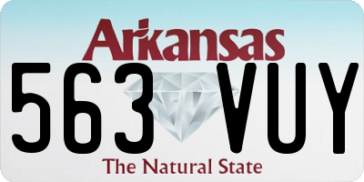 AR license plate 563VUY