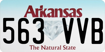 AR license plate 563VVB