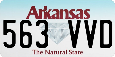 AR license plate 563VVD