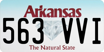 AR license plate 563VVI