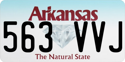AR license plate 563VVJ