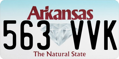 AR license plate 563VVK