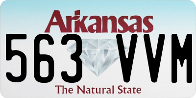 AR license plate 563VVM