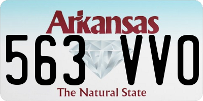 AR license plate 563VVO