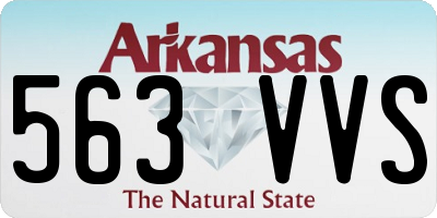 AR license plate 563VVS
