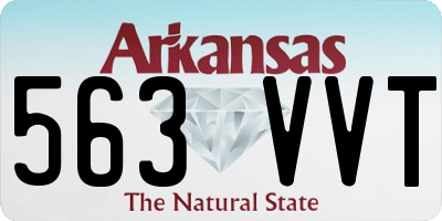 AR license plate 563VVT