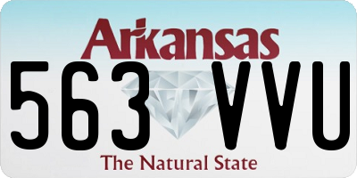 AR license plate 563VVU