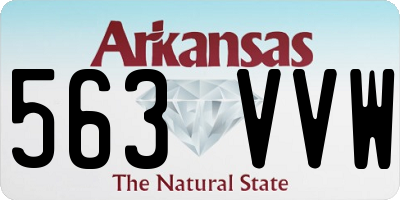 AR license plate 563VVW