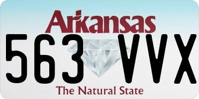 AR license plate 563VVX