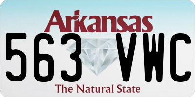 AR license plate 563VWC