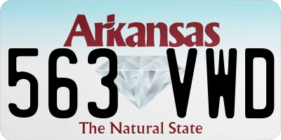 AR license plate 563VWD