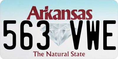 AR license plate 563VWE
