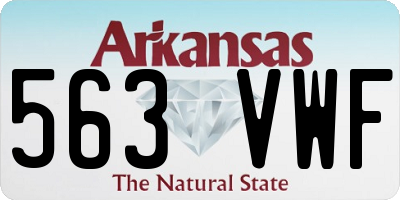 AR license plate 563VWF