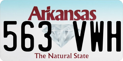 AR license plate 563VWH