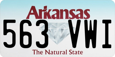 AR license plate 563VWI