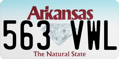 AR license plate 563VWL