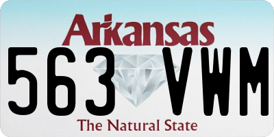 AR license plate 563VWM