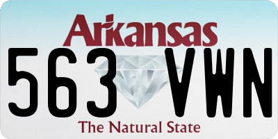 AR license plate 563VWN