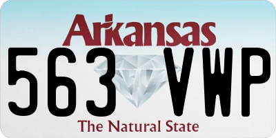 AR license plate 563VWP