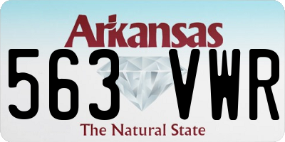 AR license plate 563VWR