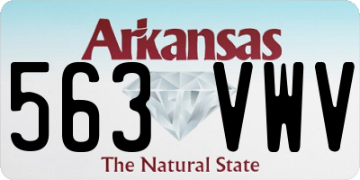 AR license plate 563VWV
