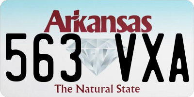 AR license plate 563VXA