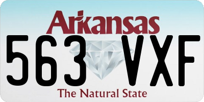 AR license plate 563VXF