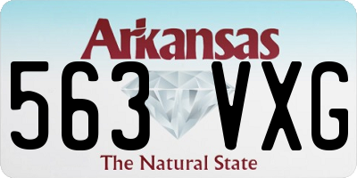 AR license plate 563VXG