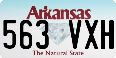 AR license plate 563VXH
