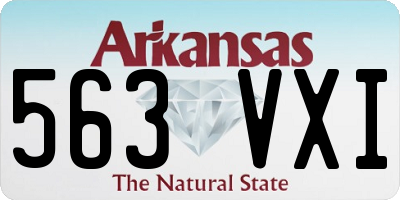 AR license plate 563VXI