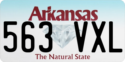 AR license plate 563VXL