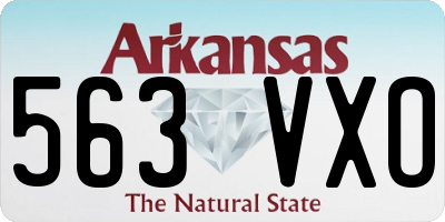 AR license plate 563VXO