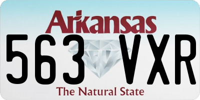 AR license plate 563VXR