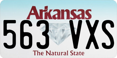 AR license plate 563VXS