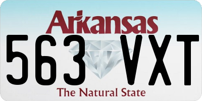AR license plate 563VXT