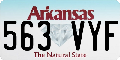 AR license plate 563VYF