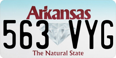 AR license plate 563VYG