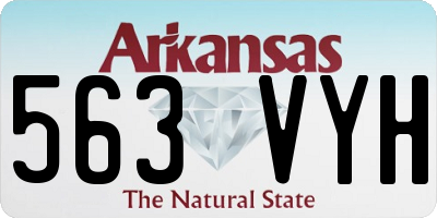 AR license plate 563VYH