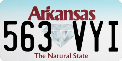 AR license plate 563VYI