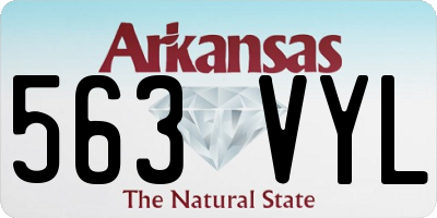 AR license plate 563VYL