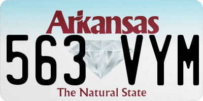 AR license plate 563VYM