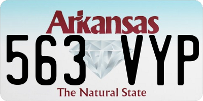 AR license plate 563VYP